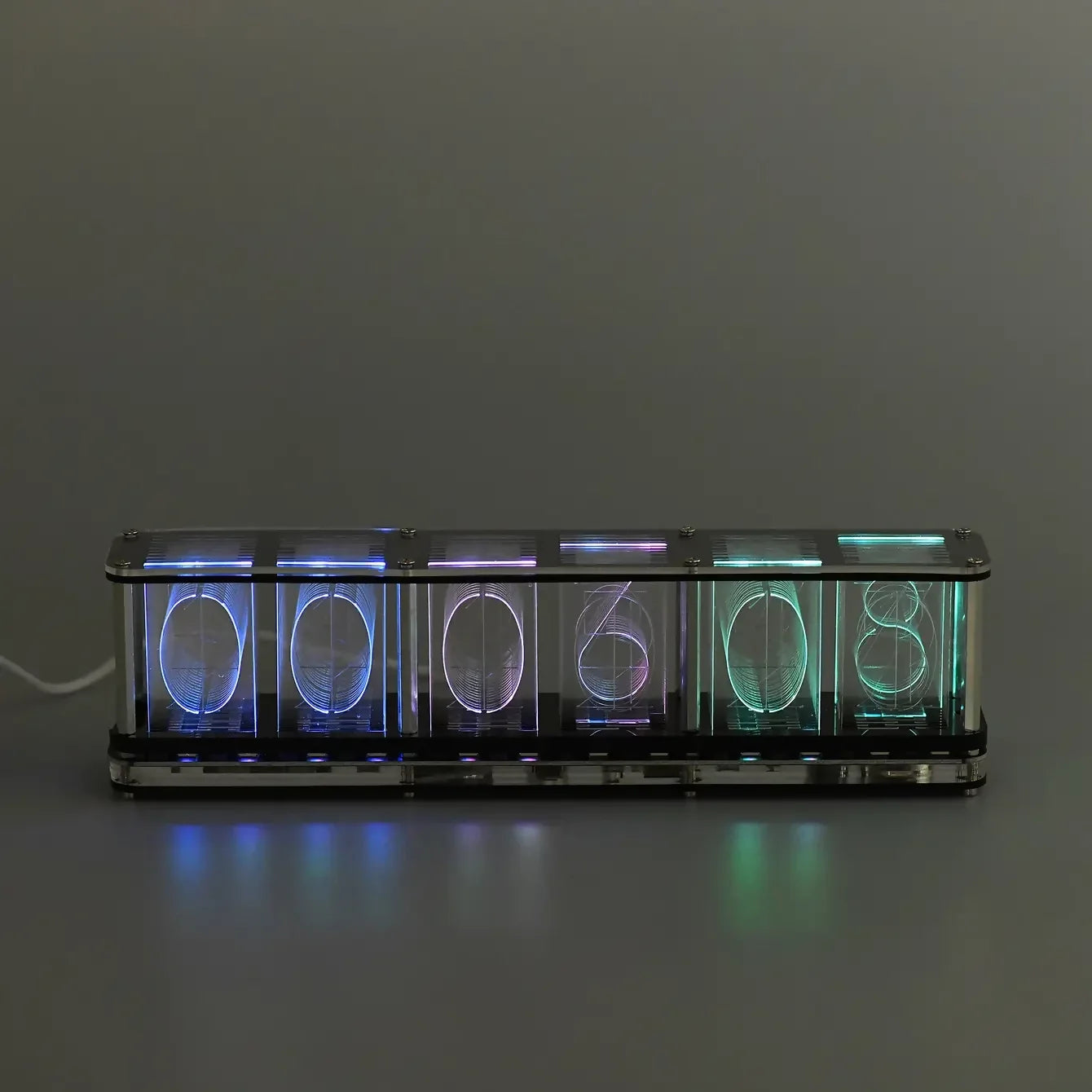 RGB TUBE CLOCK - Image 0
